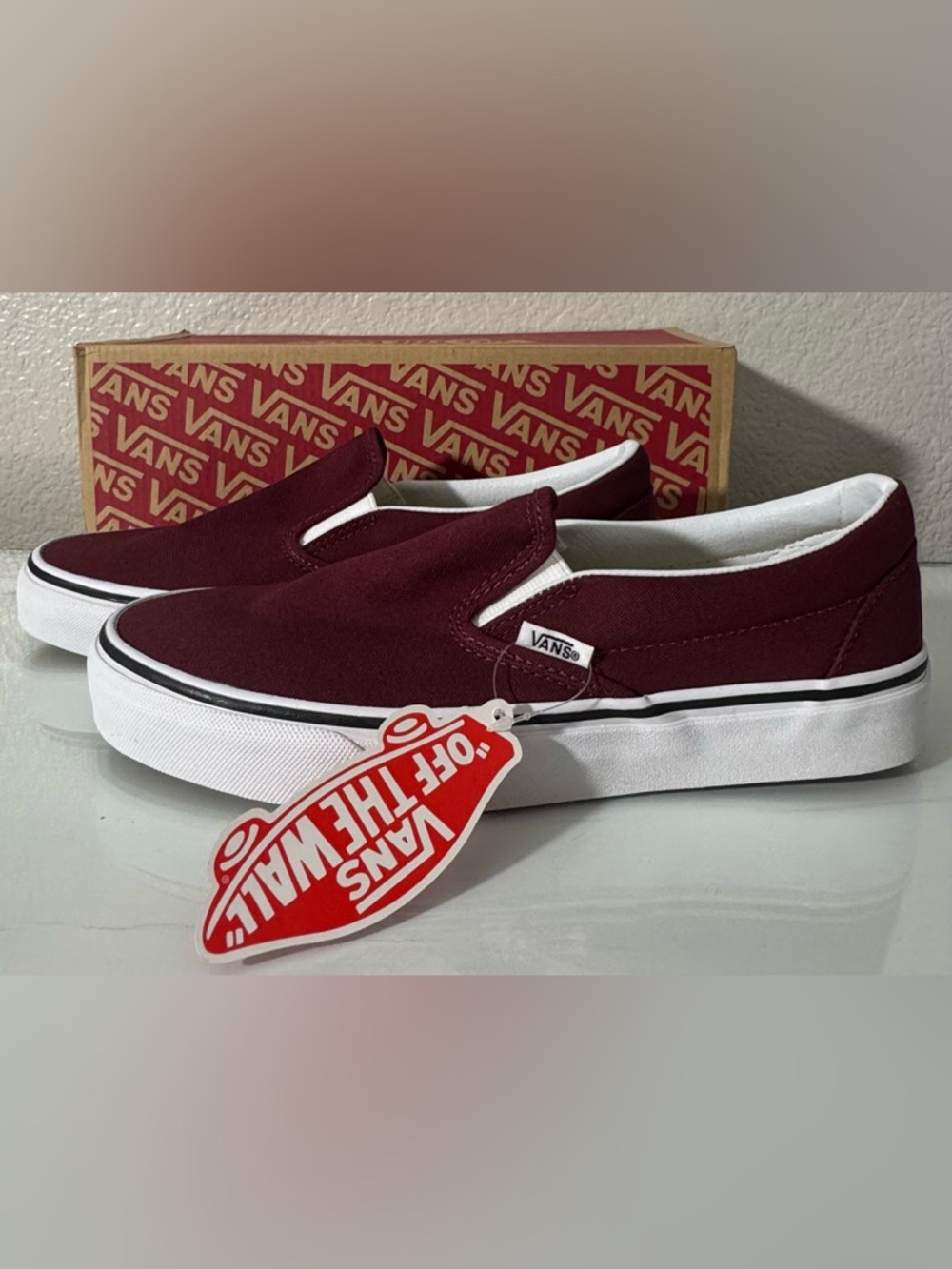 Women’s Classic Slip-Ons in Windsor Wine Size 8